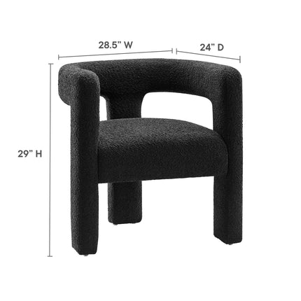 Modway EEI-6479 Kayla Boucle Upholstered Armchair Modway