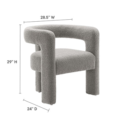 Modway EEI-6479 Kayla Boucle Upholstered Armchair Modway