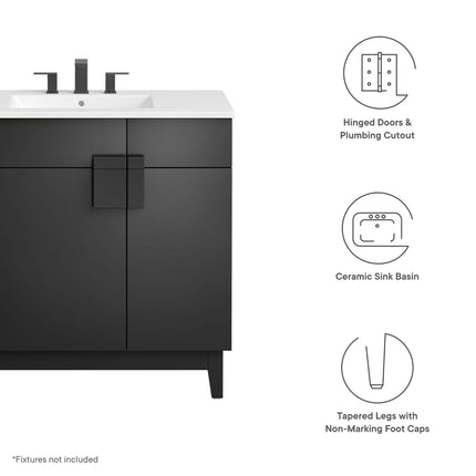 Modway EEI-6484 Miles 36" Bathroom Vanity Modway