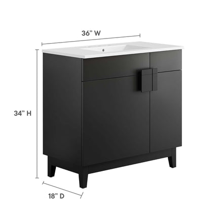 Modway EEI-6484 Miles 36" Bathroom Vanity Modway
