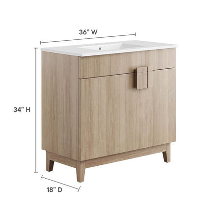Modway EEI-6484 Miles 36" Bathroom Vanity Modway