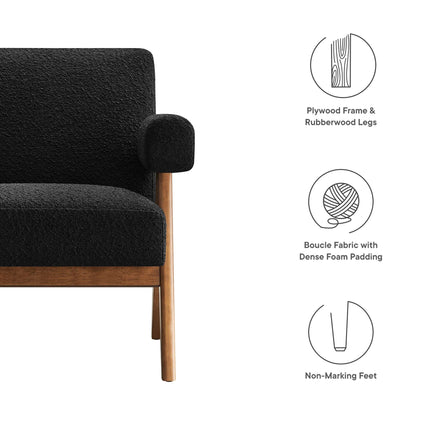 Modway EEI-6502 Lyra Boucle Fabric Armchair Modway
