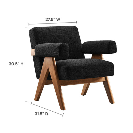 Modway EEI-6502 Lyra Boucle Fabric Armchair Modway