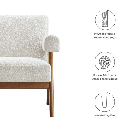 Modway EEI-6502 Lyra Boucle Fabric Armchair Modway
