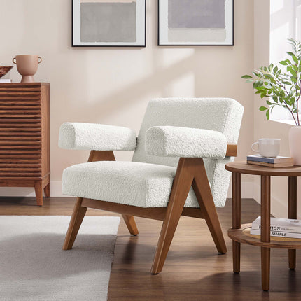 Modway EEI-6502 Lyra Boucle Fabric Armchair Modway