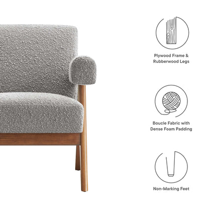 Modway EEI-6502 Lyra Boucle Fabric Armchair Modway