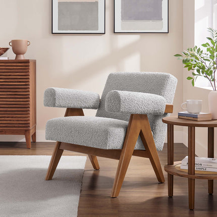 Modway EEI-6502 Lyra Boucle Fabric Armchair Modway