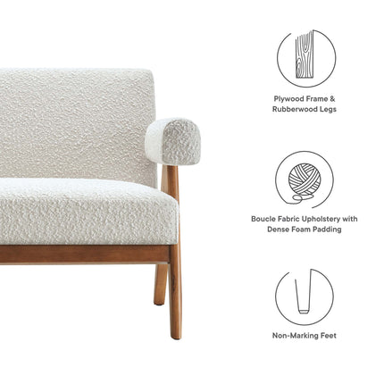 Modway EEI-6504 Lyra Boucle Fabric Loveseat Modway