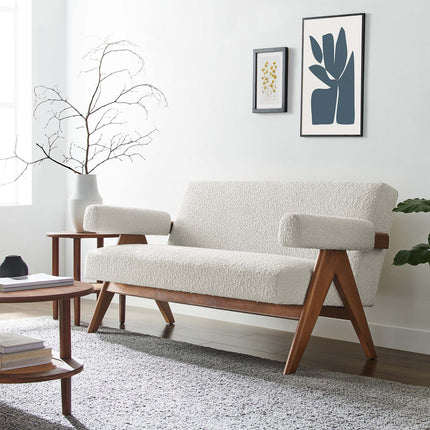 Modway EEI-6504 Lyra Boucle Fabric Loveseat Modway
