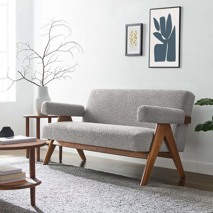 Modway EEI-6504 Lyra Boucle Fabric Loveseat Modway