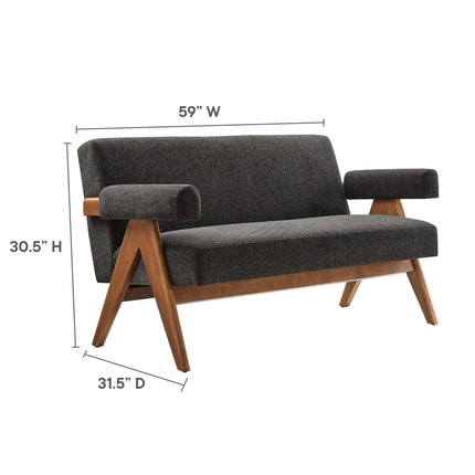Modway EEI-6505 Lyra Fabric Loveseat Modway