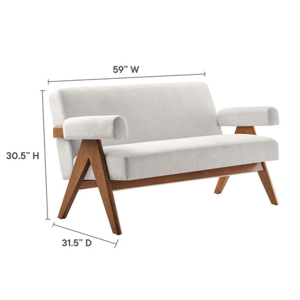 Modway EEI-6505 Lyra Fabric Loveseat Modway