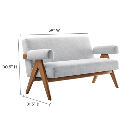 Modway EEI-6505 Lyra Fabric Loveseat Modway