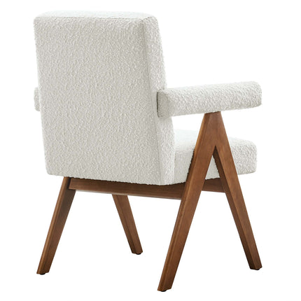 Modway EEI-6506 Lyra Boucle Fabric Dining Room Chair Set of 2 Modway