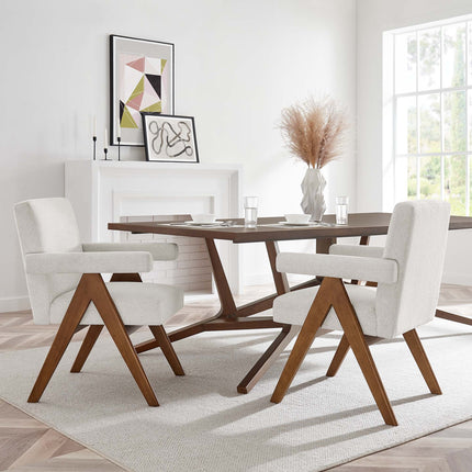 Modway EEI-6507 Lyra Fabric Dining Room Chair Set of 2 Modway