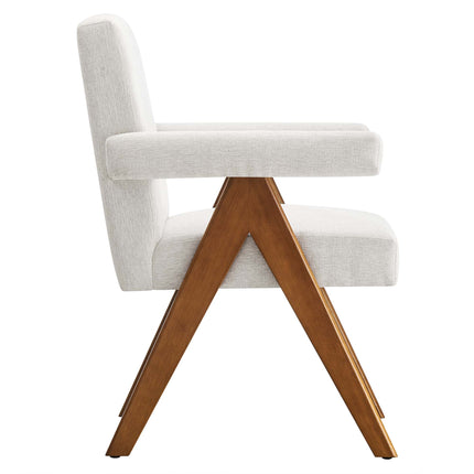 Modway EEI-6507 Lyra Fabric Dining Room Chair Set of 2 Modway