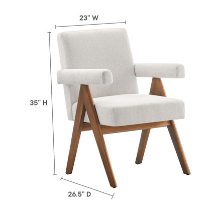 Modway EEI-6507 Lyra Fabric Dining Room Chair Set of 2 Modway