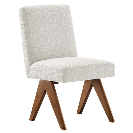 Modway EEI-6508 Lyra Boucle Fabric Dining Room Side Chair Set of 2 Modway