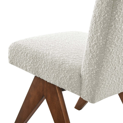 Modway EEI-6508 Lyra Boucle Fabric Dining Room Side Chair Set of 2 Modway