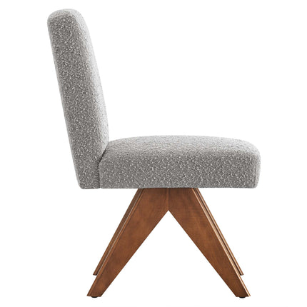 Modway EEI-6508 Lyra Boucle Fabric Dining Room Side Chair Set of 2 Modway