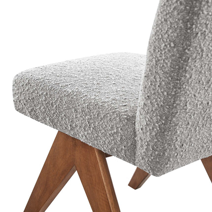 Modway EEI-6508 Lyra Boucle Fabric Dining Room Side Chair Set of 2 Modway