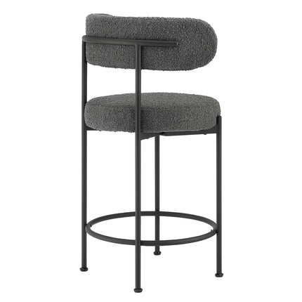 Modway EEI-6518 Albie Boucle Fabric Counter Stools Set of 2 Modway