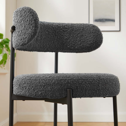 Modway EEI-6518 Albie Boucle Fabric Counter Stools Set of 2 Modway