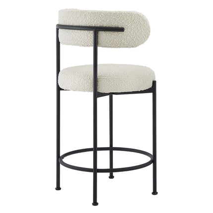Modway EEI-6518 Albie Boucle Fabric Counter Stools Set of 2 Modway