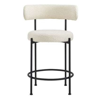 Modway EEI-6518 Albie Boucle Fabric Counter Stools Set of 2 Modway