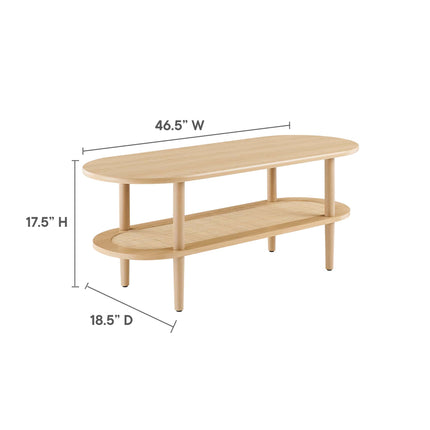 Modway EEI-6526 Torus Oval Coffee Table - Plaza Home Decor