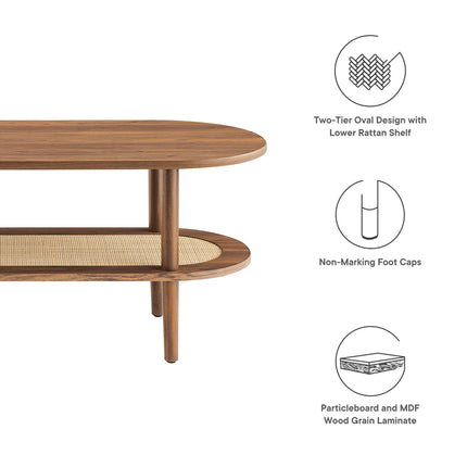 Modway EEI-6526 Torus Oval Coffee Table - Plaza Home Decor