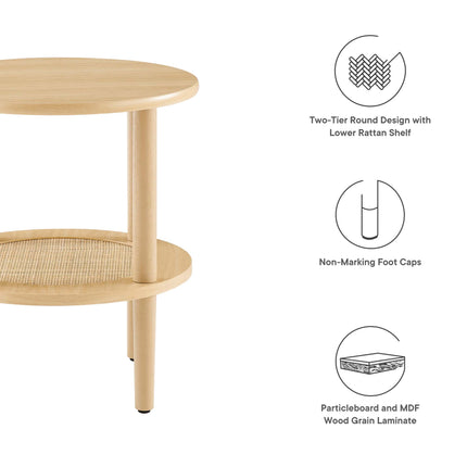 Modway EEI-6527 Torus Round Side Table - Plaza Home Decor