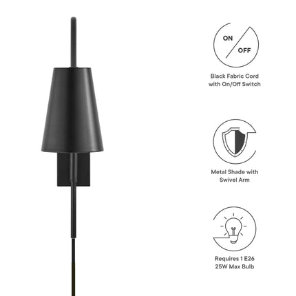Modway EEI-6532 Faye Metal Wall Sconce Modway