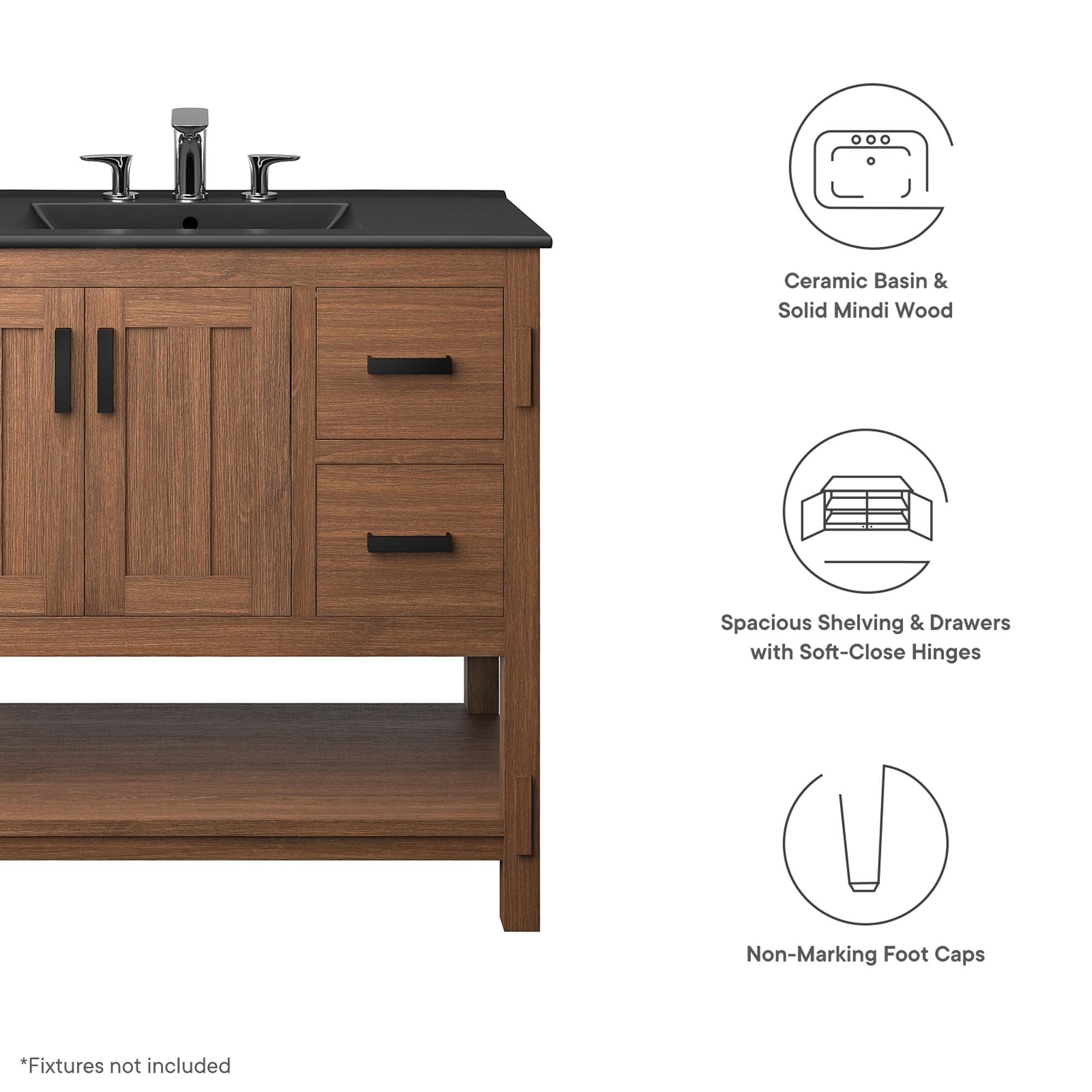 Modway EEI-6535 Ashlyn 36" Wood Bathroom Vanity Modway