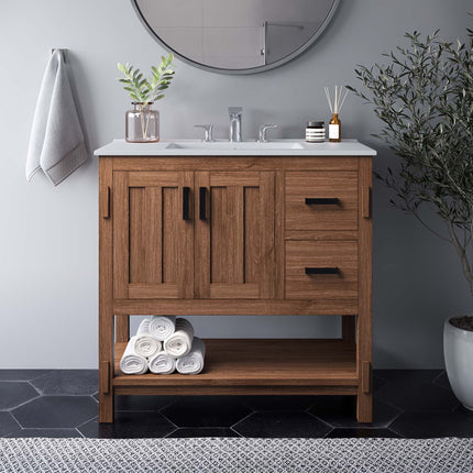 Modway EEI-6535 Ashlyn 36" Wood Bathroom Vanity Modway