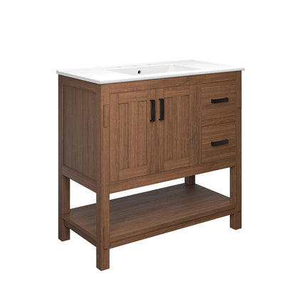 Modway EEI-6535 Ashlyn 36" Wood Bathroom Vanity Modway