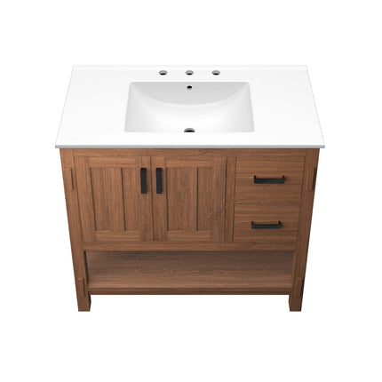 Modway EEI-6535 Ashlyn 36" Wood Bathroom Vanity Modway