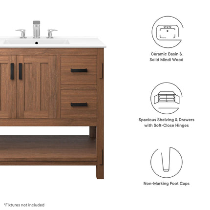 Modway EEI-6535 Ashlyn 36" Wood Bathroom Vanity Modway