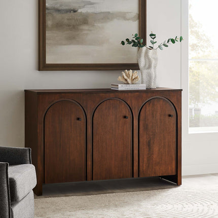 Modway EEI-6536 Appia 3-Door Arched Door Sideboard Storage Cabinet Modway