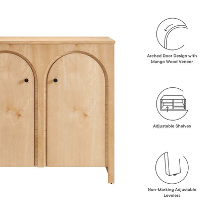 Modway EEI-6537 Appia 2-Door Arched Door Storage Cabinet Modway