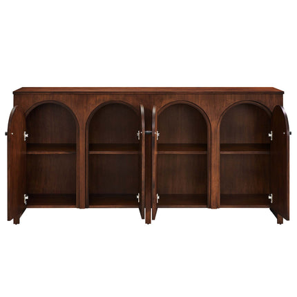 Modway EEI-6538 Appia Wood Grain 4-Door Sideboard Storage Cabinet Modway
