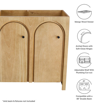 Modway EEI-6541 Appia 48" Bathroom Vanity Cabinet (Sink Basin Not Included) Modway