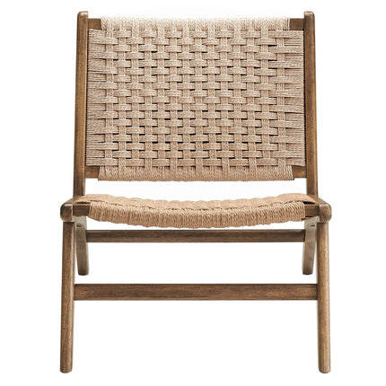Modway EEI-6543 Saoirse Woven Rope Wood Accent Lounge Chair Modway