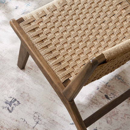 Modway EEI-6543 Saoirse Woven Rope Wood Accent Lounge Chair Modway