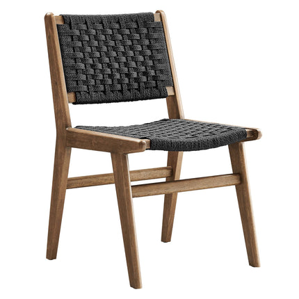 Modway EEI-6545 Saoirse Woven Rope Wood Dining Side Chair Set of 2 Modway