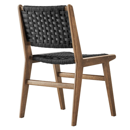 Modway EEI-6545 Saoirse Woven Rope Wood Dining Side Chair Set of 2 Modway