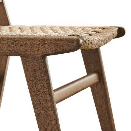 Modway EEI-6545 Saoirse Woven Rope Wood Dining Side Chair Set of 2 Modway