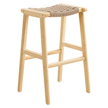 Modway EEI-6550 Saoirse Woven Rope Wood Bar Stool Set of 2 Modway