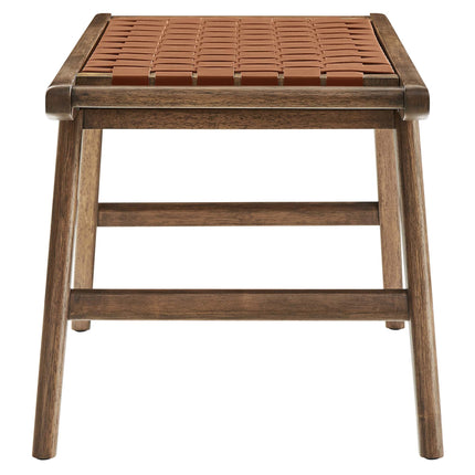 Modway EEI-6551 Saoirse 47" Faux Leather Wood Bench Modway