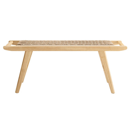 Modway EEI-6552 Saoirse 47" Wove Rope Wood Bench Modway